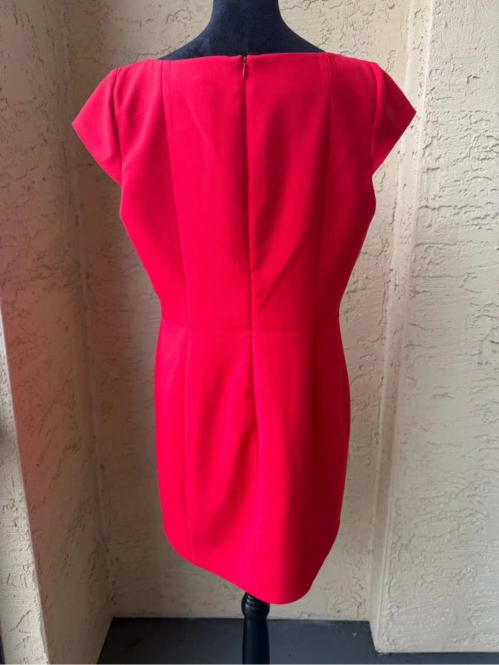 French Connection Azra Red Minidress 12 Cocktail Party Cap Sleeve Twill NWT